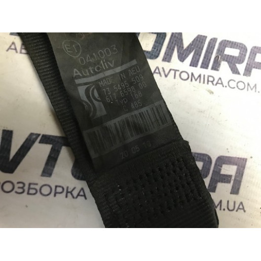 Ремінь безпеки задній правий Fiat Punto 2009-2011 607707100D